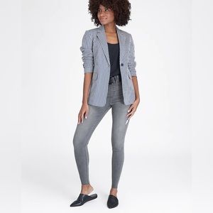 SPANX grey Vintage Distressed Ankle Skinny Jeans